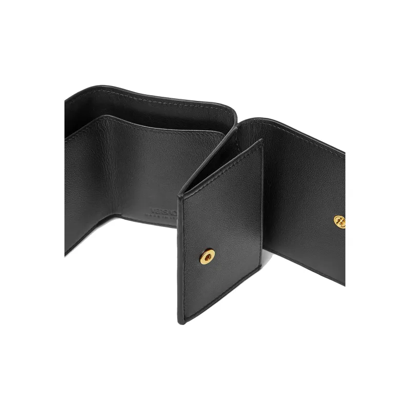 VERSACE MEDUSA BIGGIE Series Grained Calfskin Wallet Regular Men's Black-3