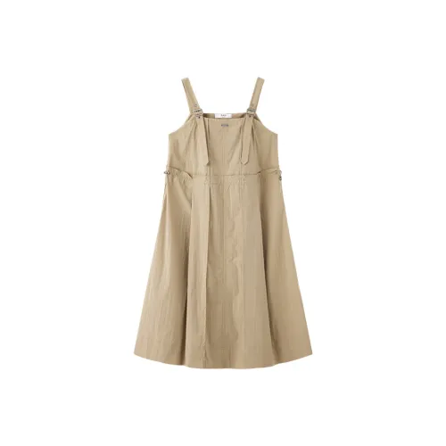 DAU Slip Dresses Women's Khaki