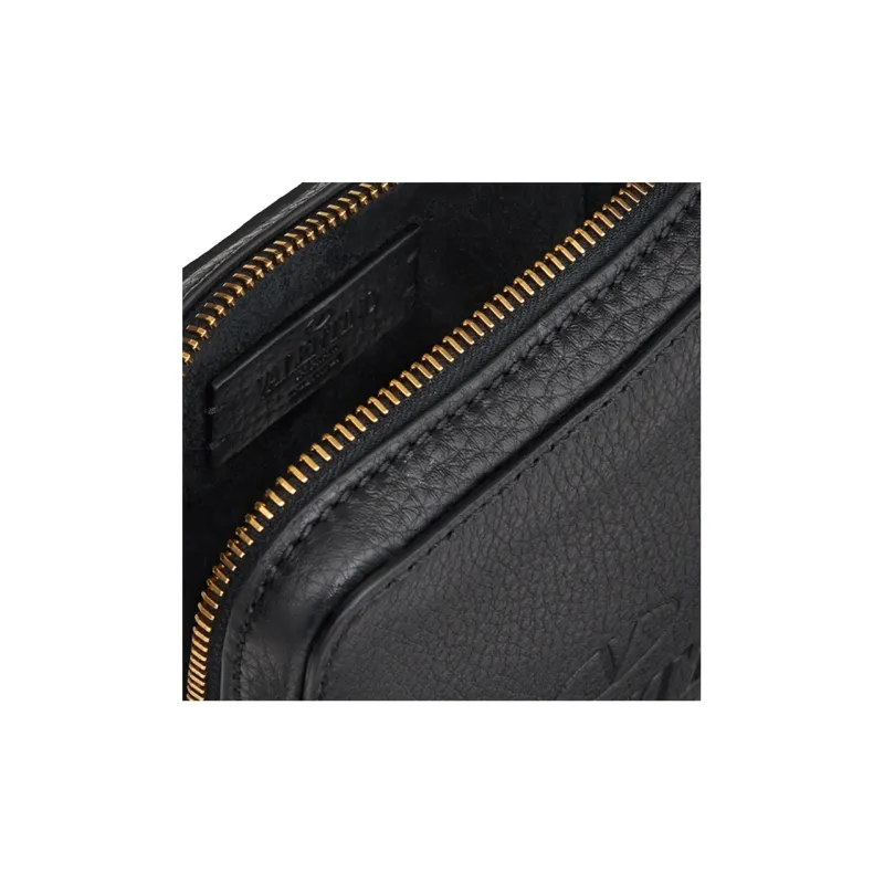 Valentino Leather Crossbody Bag, Shoulder Bag Men's Black-4