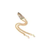 Light Khaki Monogram Shoulder Chain 110cm