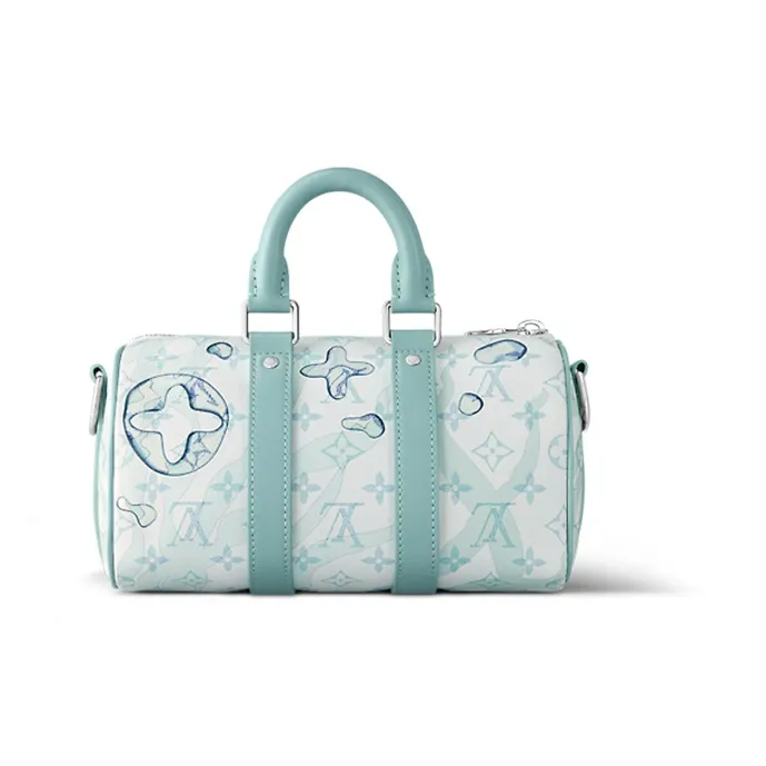 LOUIS VUITTON Keepall Bandouliere 25 Crystal Blue-2