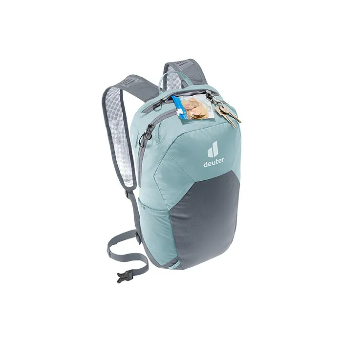 DEUTER Recycled Nylon Backpack Unisex Green/Gray-3
