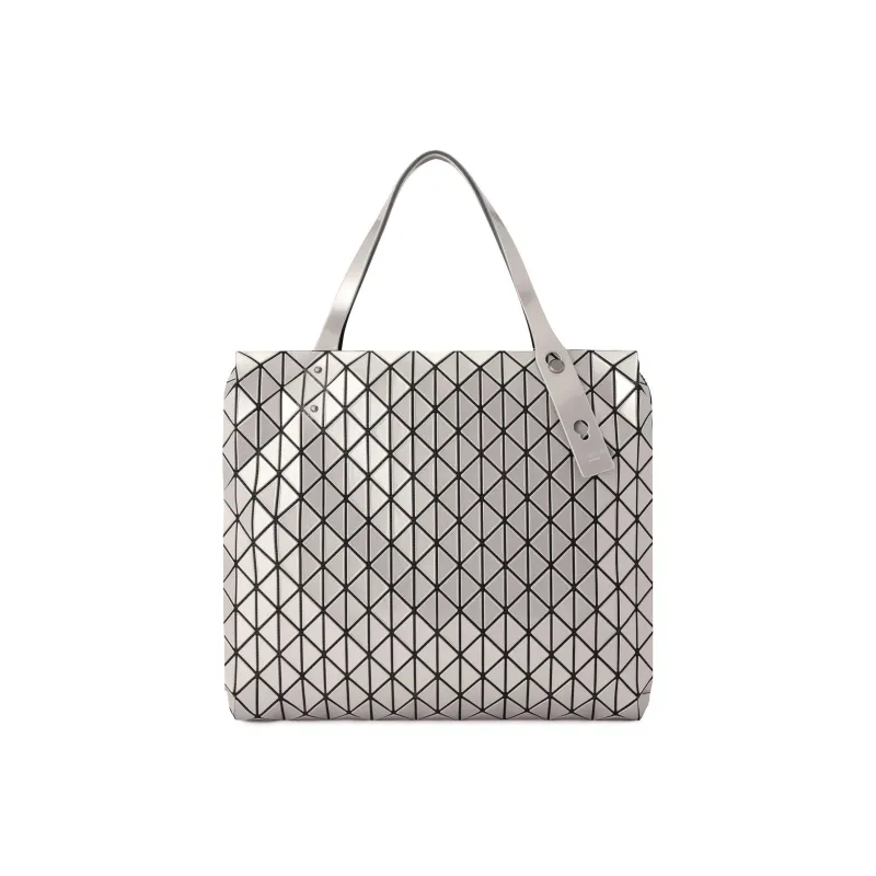 ISSEY MIYAKE Row Metallic Vinyl Chloride Handbag Regular Unisex Silver-0
