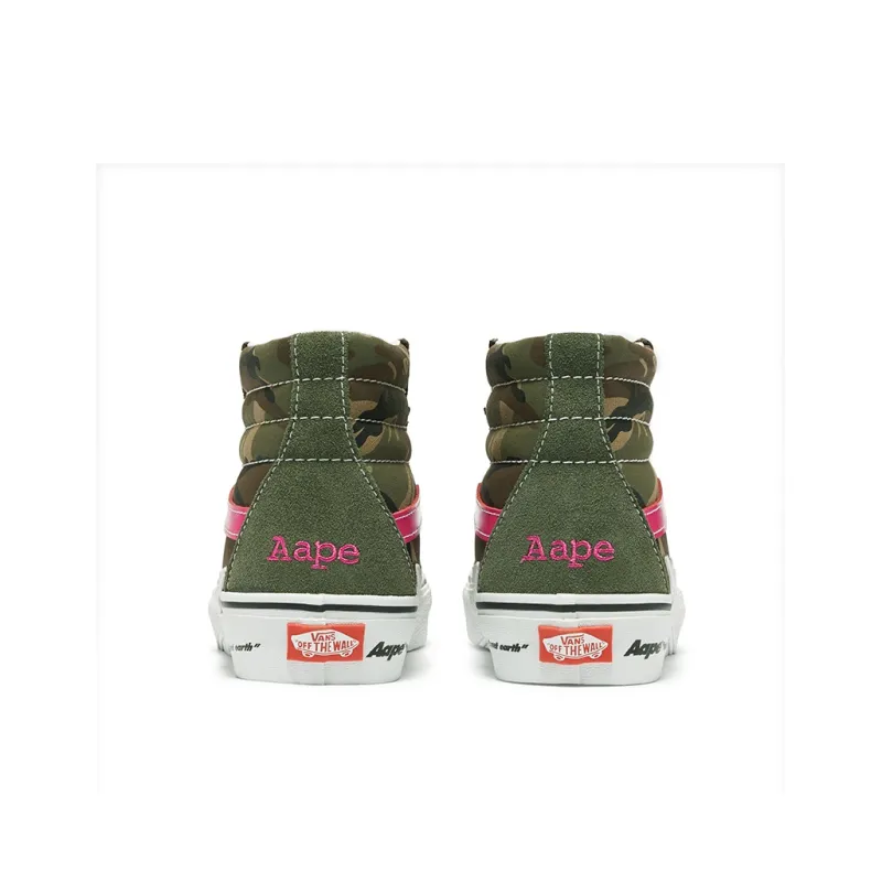 Vans x Aape Wear-Resistant High-Top Skateboard Shoes Men's-2