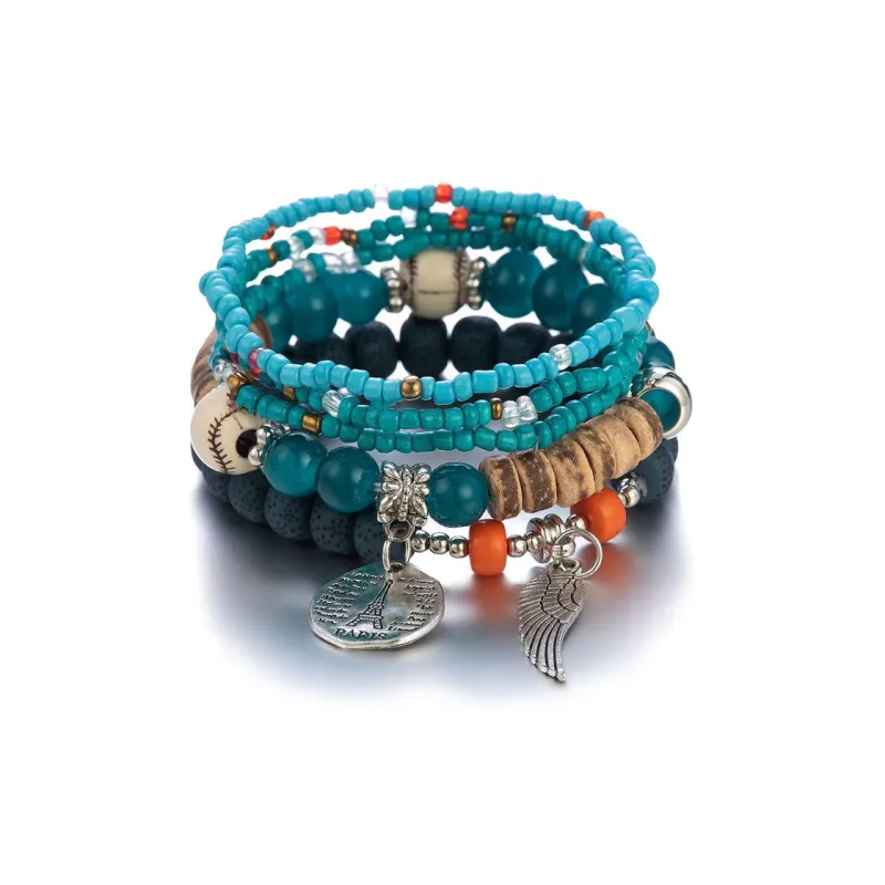 OQD Seed Bead Buddhist Bead Bracelets Unisex-0