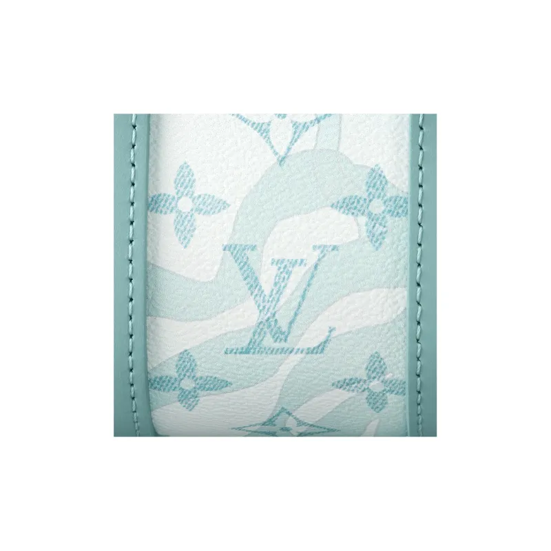 LOUIS VUITTON Keepall Bandouliere 25 Crystal Blue-5