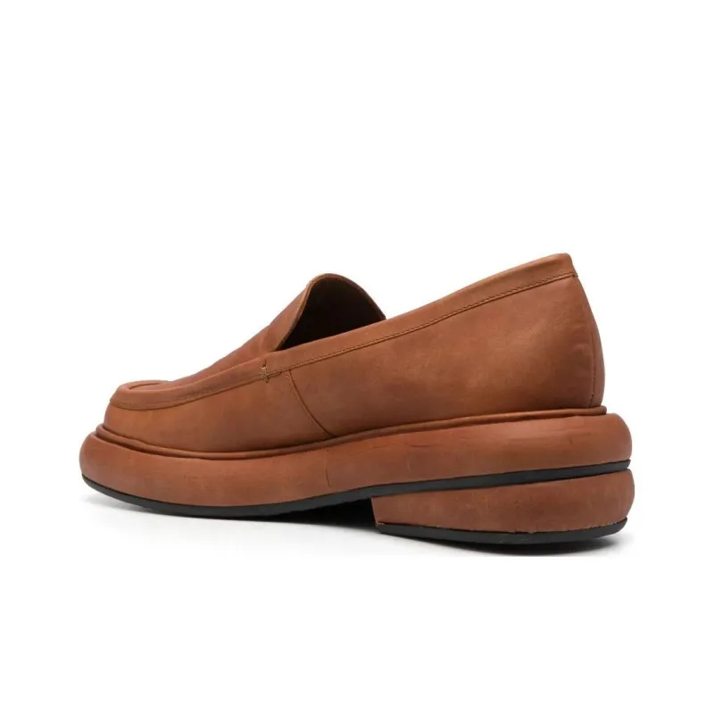 ECKHAUS LATTA Stacked Slip-on Suede Loafers-3