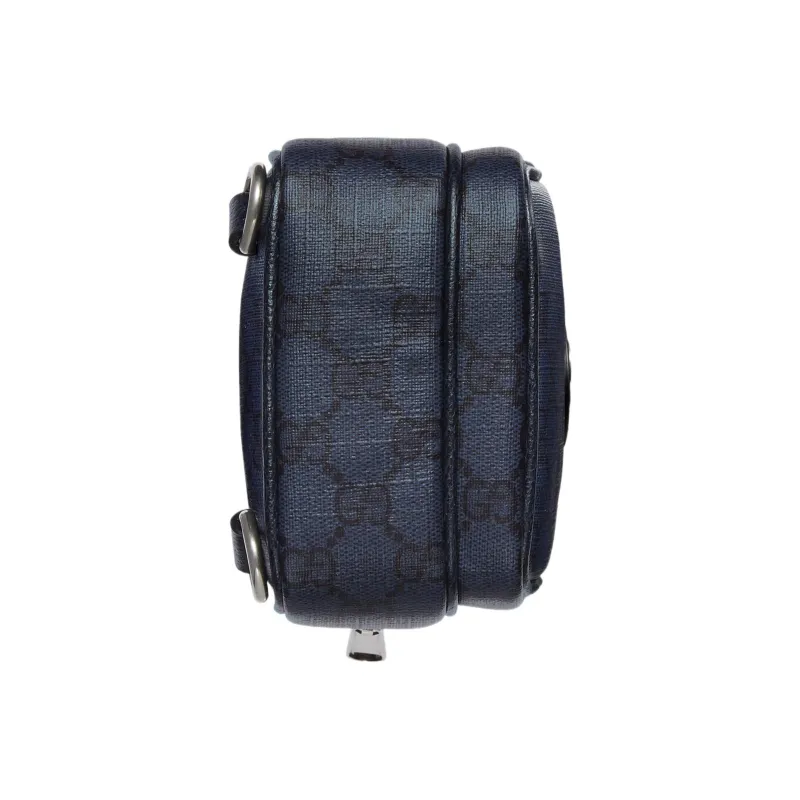 GUCCI Ophidia Canvas With Leather Binding Canvas Bag, Shoulder Bag, Crossbody Bag Mini Men's Blue/Dark Blue-4