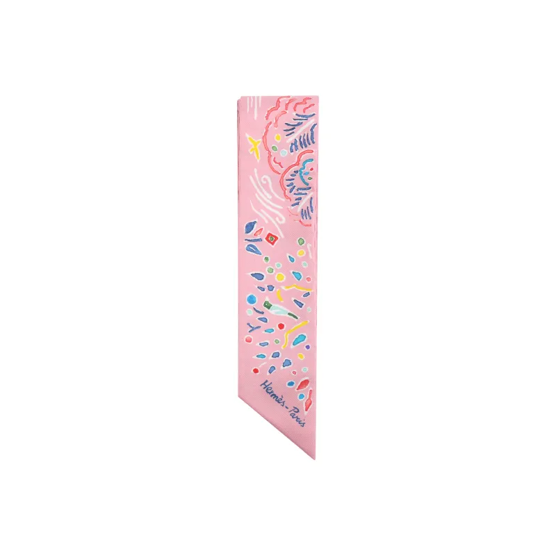 HERMES Silk Scarves Women's Pink-2