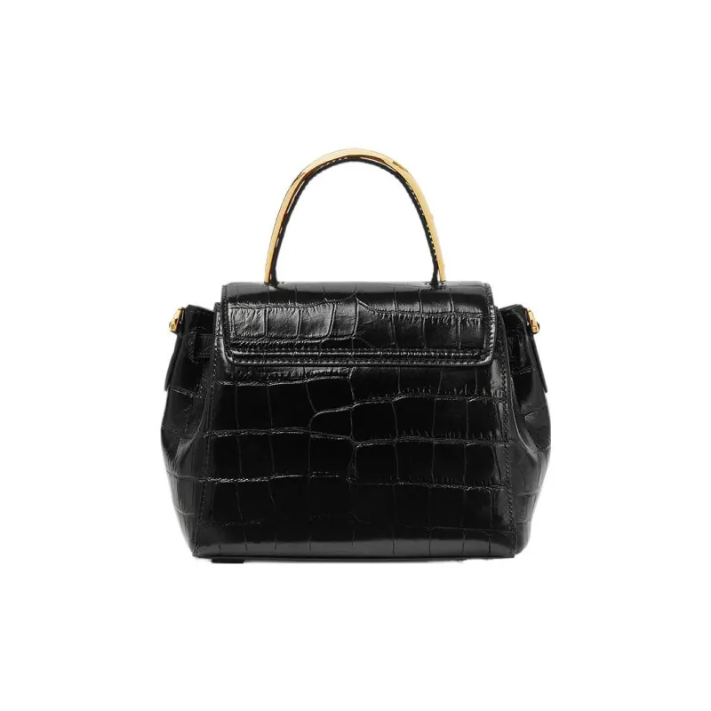 VERSACE La Medusa Cow Leather Shoulder Bag Crossbody Bag Handbag Small Size Women's Black-2