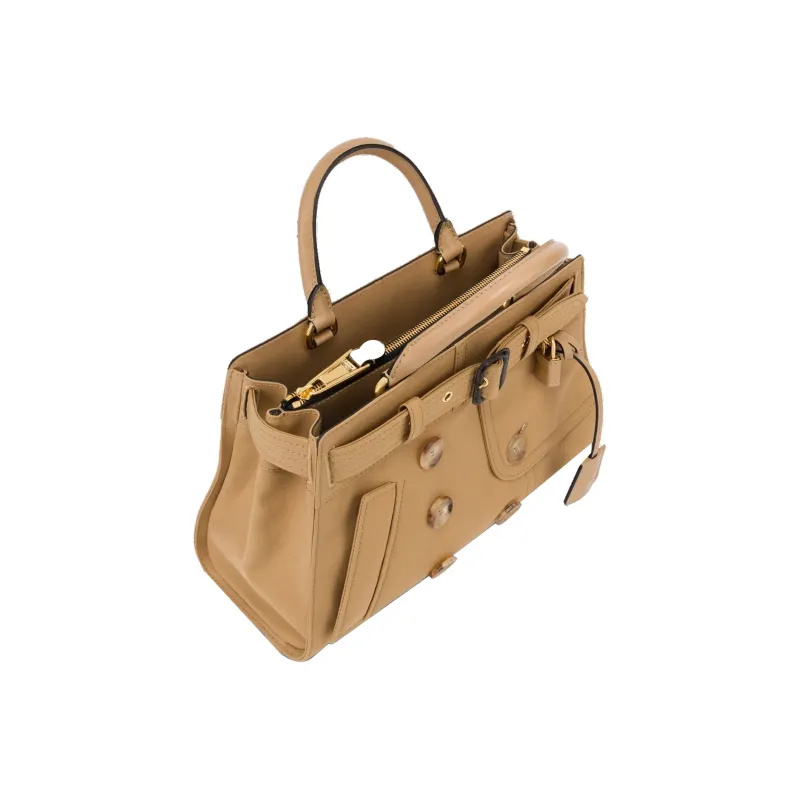 MOSCHINO Cotton And Polyamide Blend Shoulder Bag Crossbody Bag Handbag Women's Light Brown-2