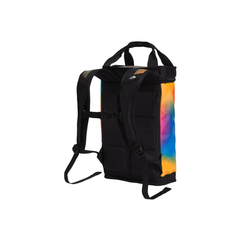 THE NORTH FACE Recycled Polyester Spandex Handbag Backpack Small Size Unisex Blue Gradient Print & Black-2