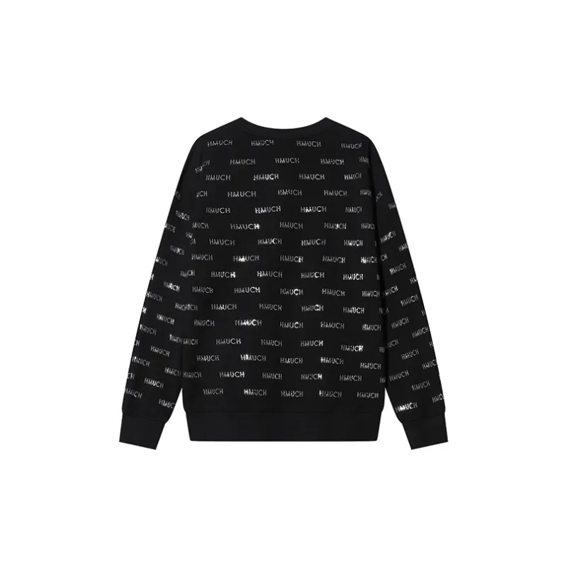 TCH Sweatshirts Unisex Black With Silver Logo-1