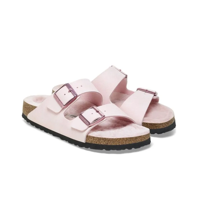 Birkenstock Slide Slippers Women's Light Rose Gold Narrow Fit-2
