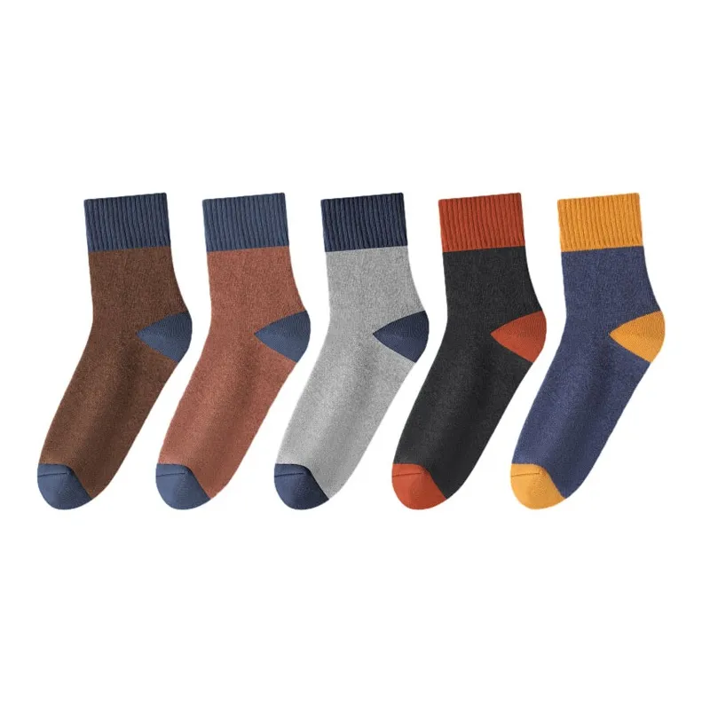 MIIOW Mid Calf Socks Men's 5 Pack-1