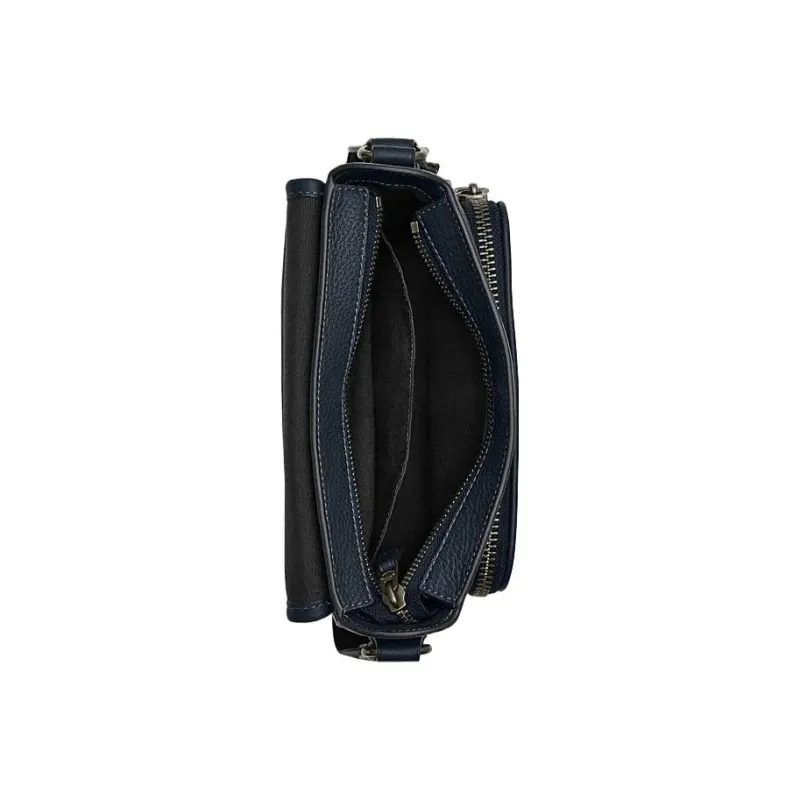 COACH Sullivan Pebbled Cow Leather Messenger Bag Shoulder Bag Crossbody Bag Small Size Men's Marine Blue-2
