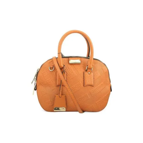 Burberry Cow Leather Portable Crossbody Bag Shoulder Bag Regular Women's Orange