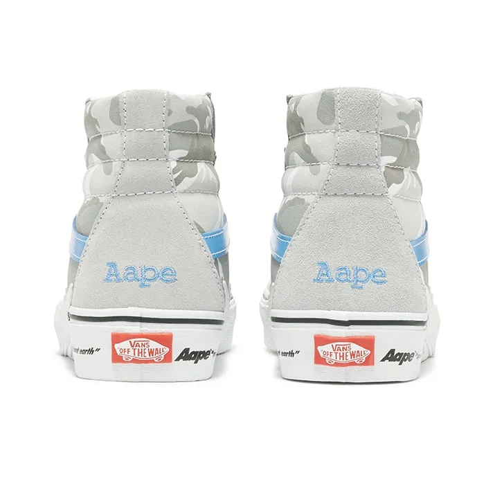 Vans x Aape Wear-Resistant High-Top Skateboard Shoes Men's-7