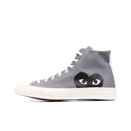 CDG Skateboard Shoes Men High-Top Gray