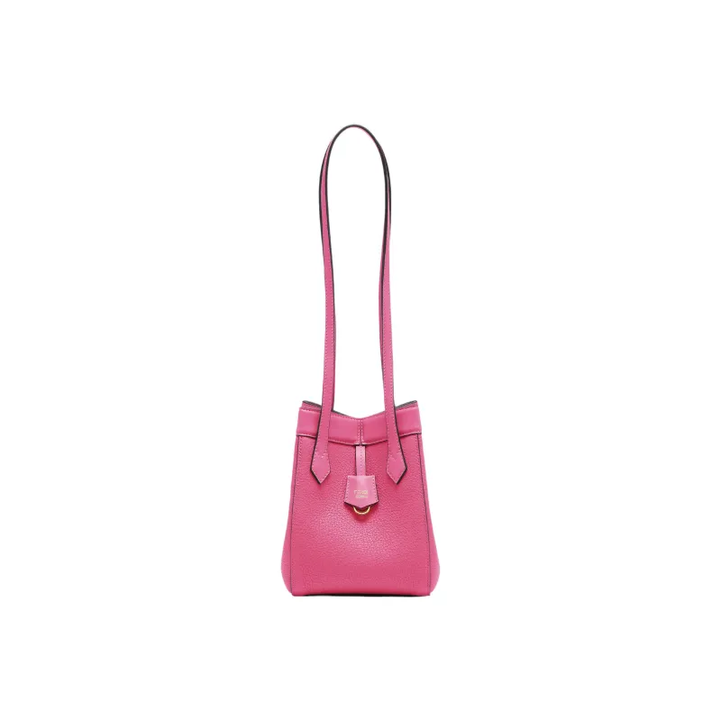 FENDI Origami Calfskin Bucket Bag, Handbag, Shoulder Bag Women's Pink-0