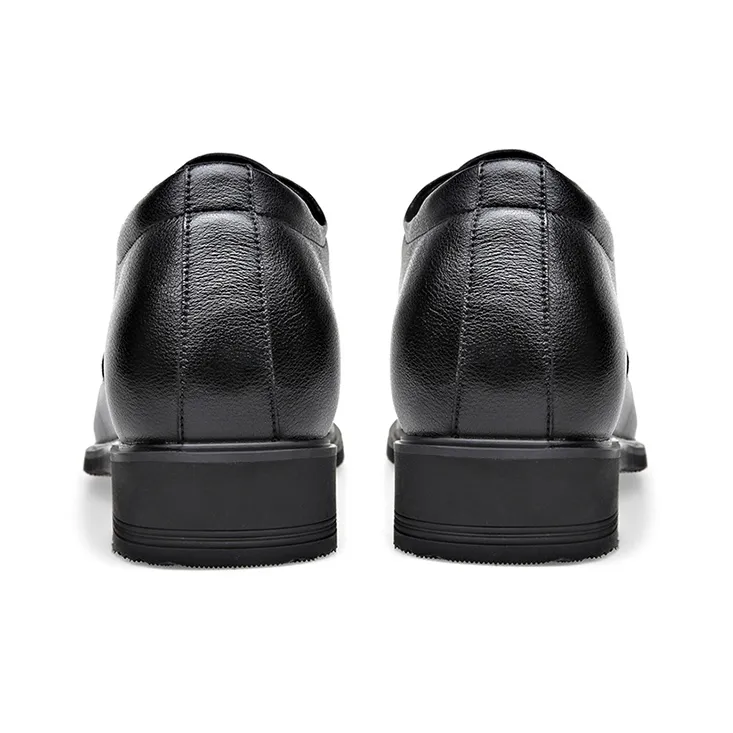 YEDANI Dress Shoes Men Low Top Black-3