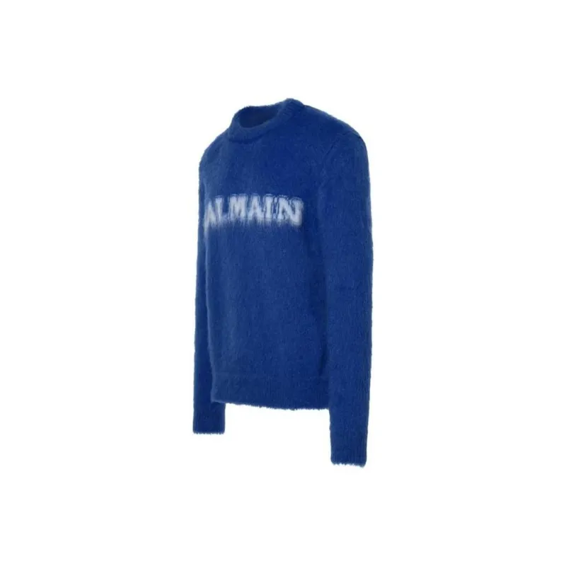 BALMAIN Retro Brushed Crewneck Jumper-2