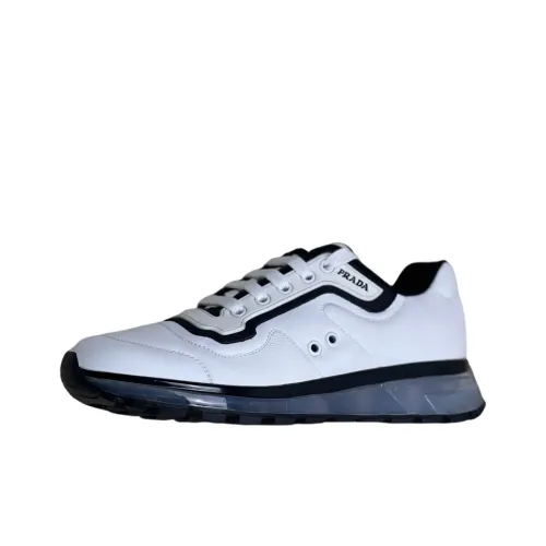 PRADA PRAX 1 Low-Top Casual Blanco Men's White Black