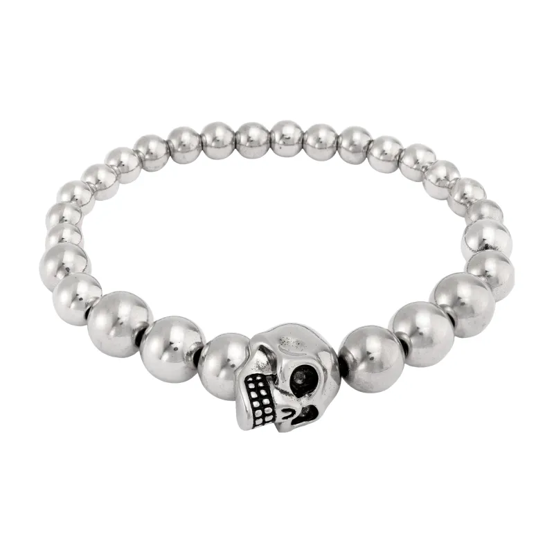 Alexander McQueen Beaded Skull Bracelet-0