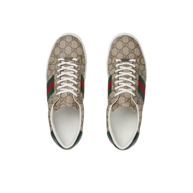 GUCCI Ace 'GG Crystal Canvas Beige'-3