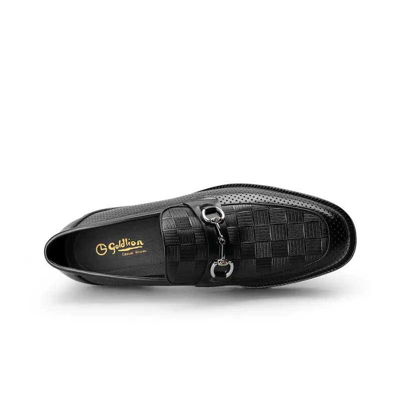 GOLDLION Loafers Men Black-7