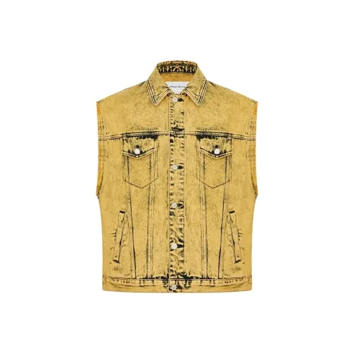 URBAN REVIVO Denim Jackets Women's Yellow