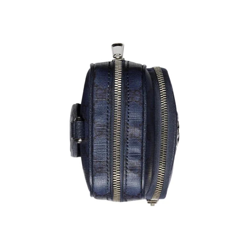 GUCCI Ophidia Canvas With Leather Binding Canvas Bag, Shoulder Bag, Crossbody Bag Mini Men's Blue/Dark Blue-5