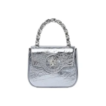 VERSACE La Medusa Lambskin Shoulder Bag Crossbody Bag Handbag Mini Women's Light Blue