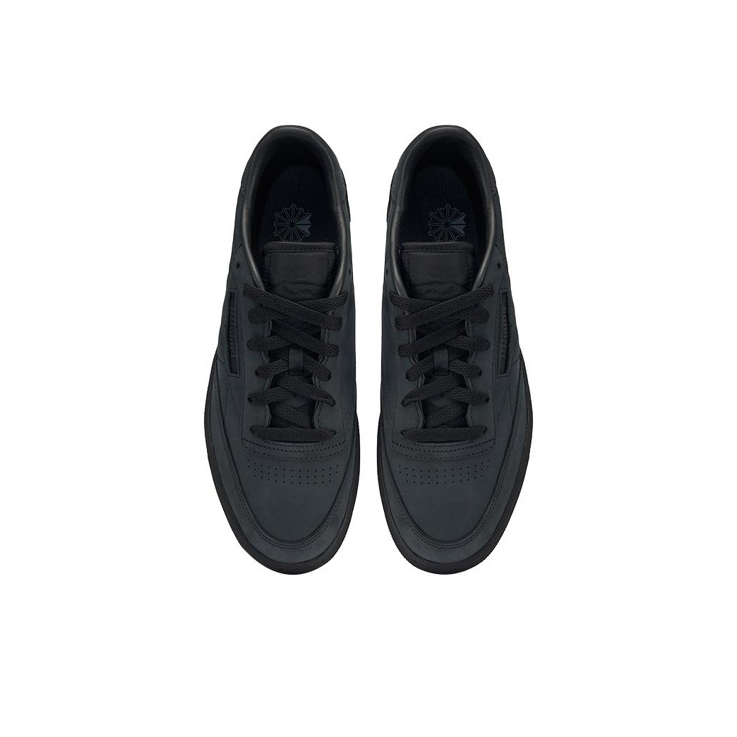 JJJJOUND x Reebok ☆ Club C 85 Triple Black Reebok Club C 85 JJJJound Nubuck Core Black Men's - IG8240