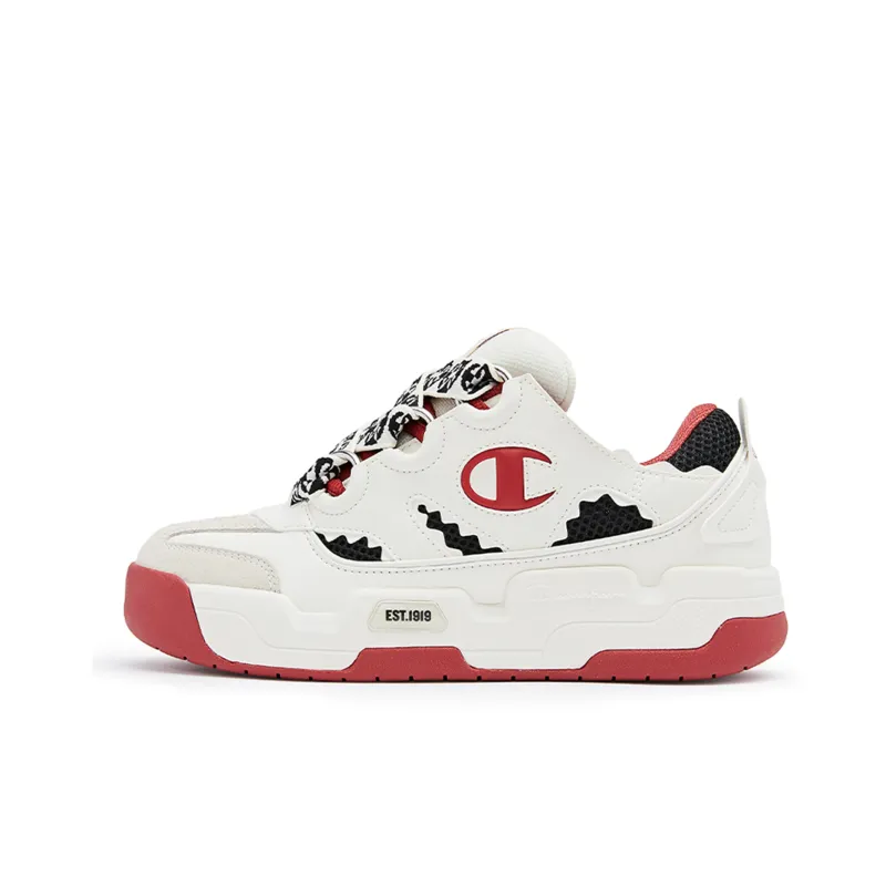 Champion Slip Resistant Low Top Skateboard Shoes Women's Red-0