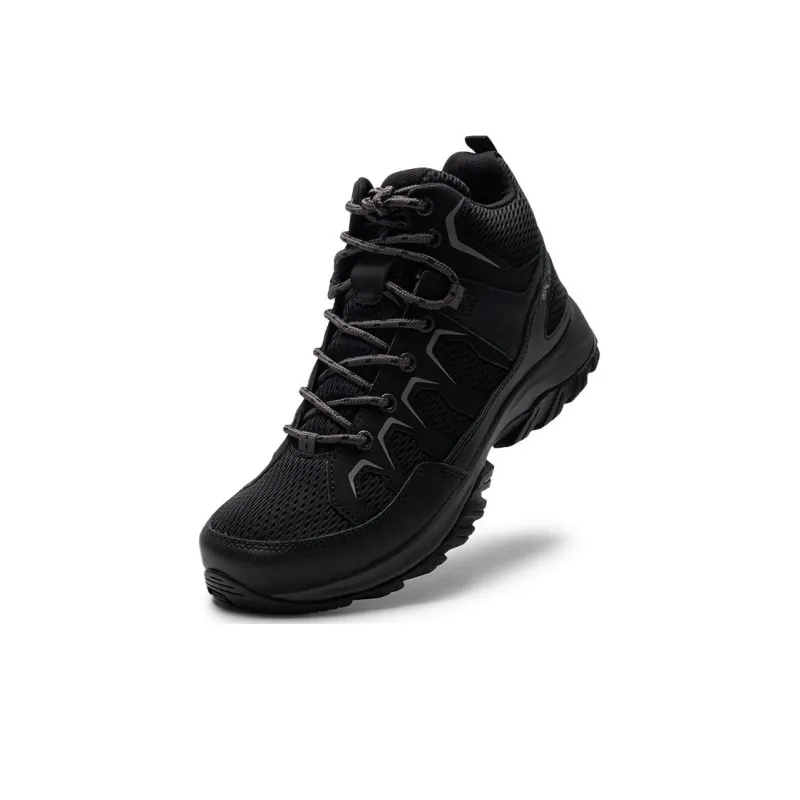 Columbia Anti Slip Wear Resistant Mid Top Outdoor Shoes Men's Black-2