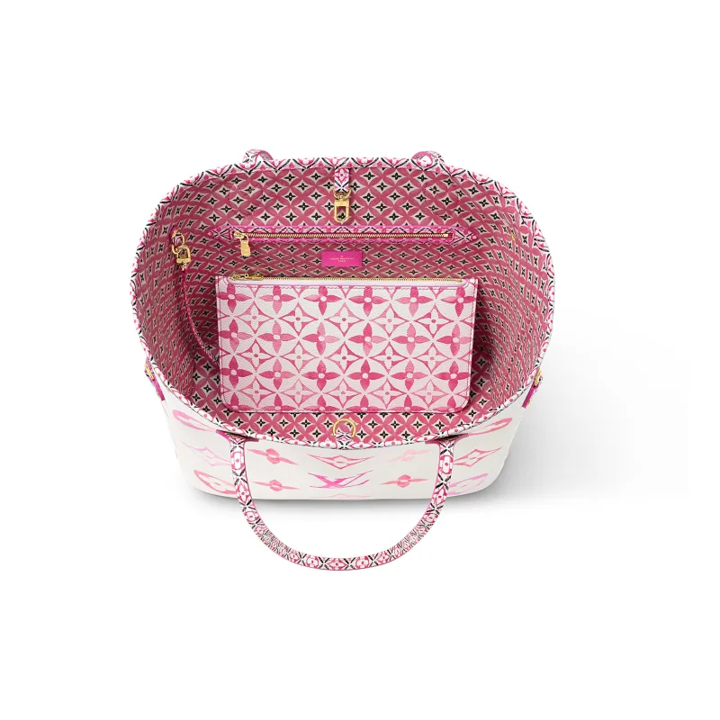 LOUIS VUITTON Neverfull Mm Pink-3
