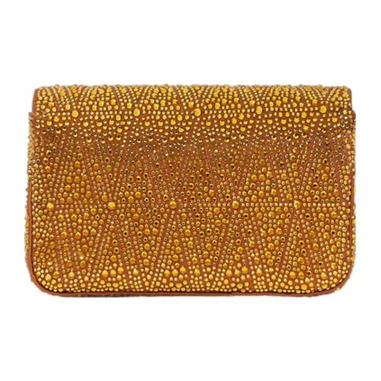 FANSIZHE Virtus Viscose Blended Mulberry Silk Crossbody Bag Shoulder Bag Women's Gold-2