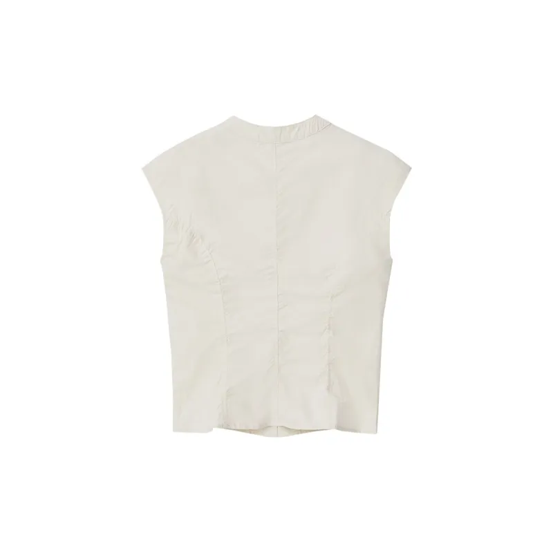 Katie Ermilio Tank Tops Women's Ecru-1