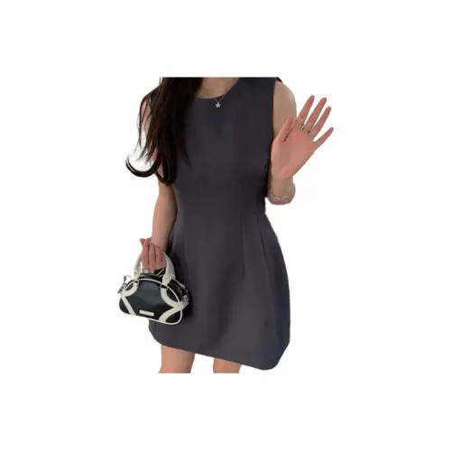 OTHERMIX Sleeveless Dresses Women's Dark Gray