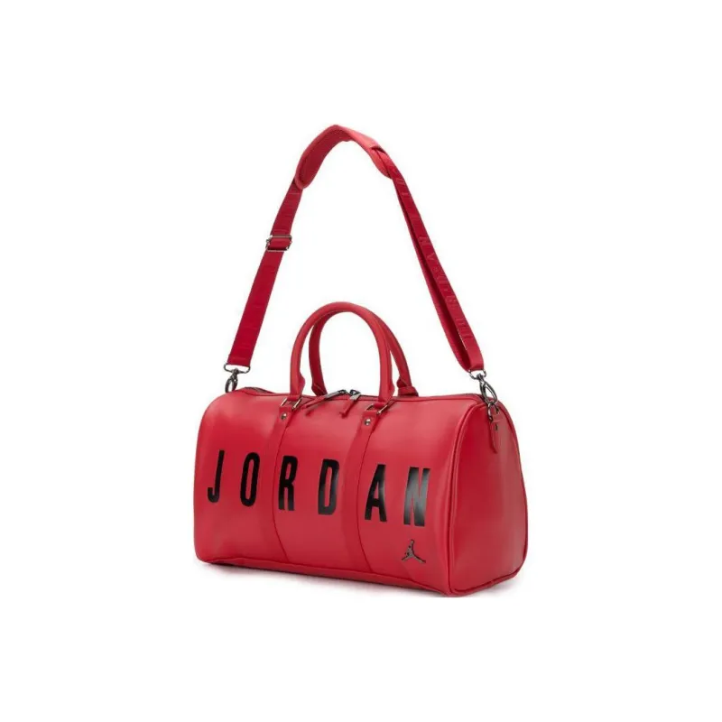 Jordan Polyester One Shoulder Portable Travel Bag Regular Unisex Red-1