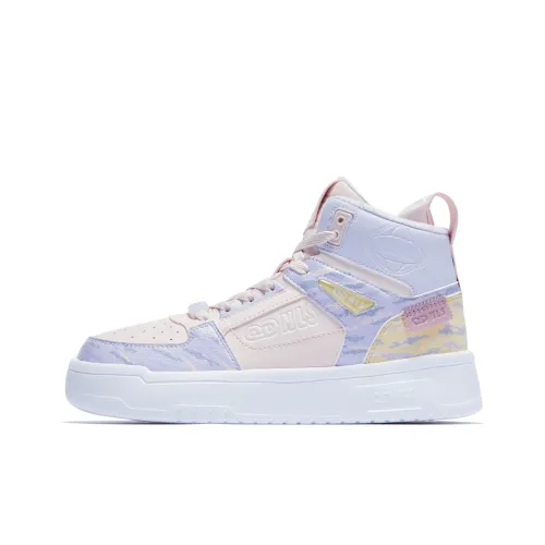 QIAODAN Skateboard Shoes Women's High Top