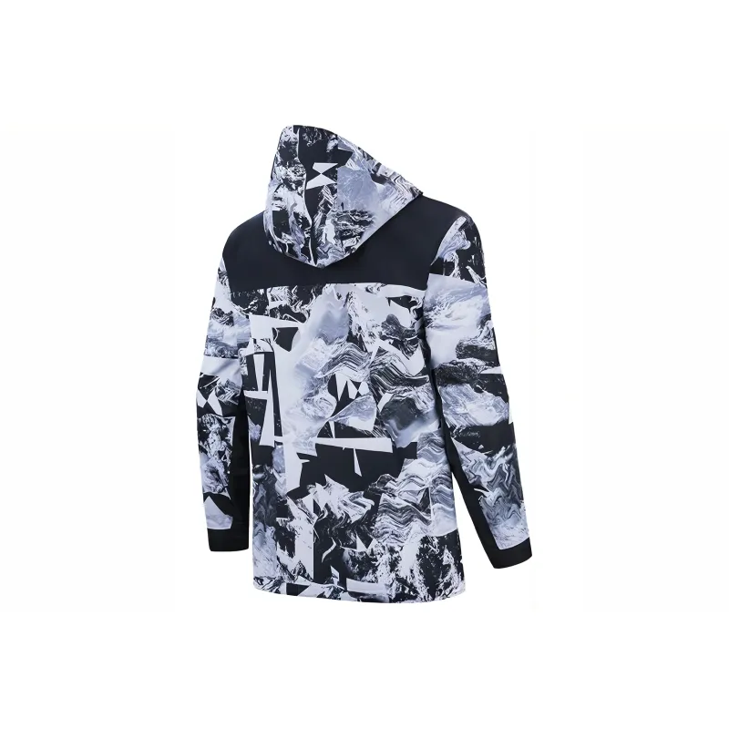 Anta Coat Men's Pure White All Over Print-1