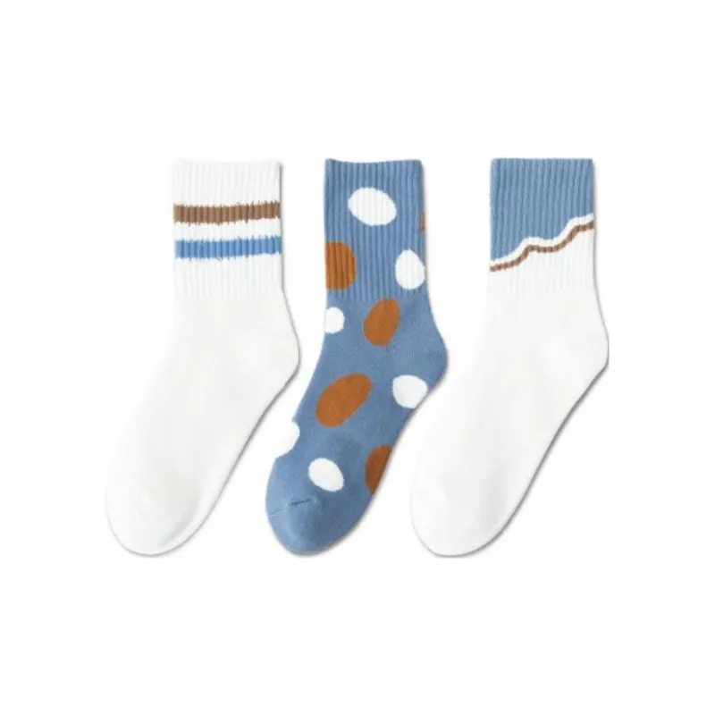 MIIOW Mid Calf Socks Women's 5 Pack-4