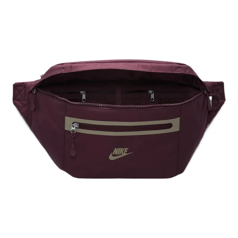 Nike ELEMENTAL Fabric One Shoulder Crossbody Fanny Pack Regular Unisex Night Brown Red/Khaki-3