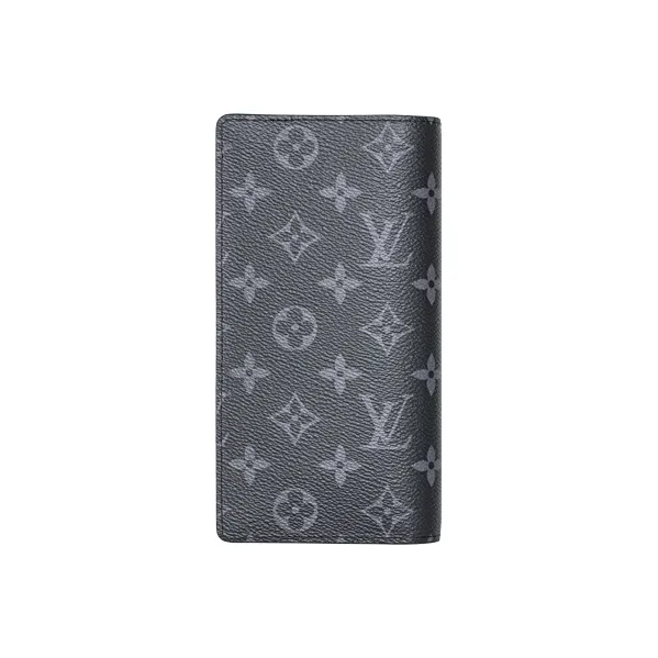 LOUIS VUITTON Wallet Brazza Monogram Eclipse Black-2