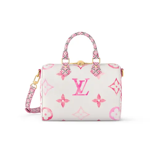 LOUIS VUITTON Speedy Bandouliere 25 Pink