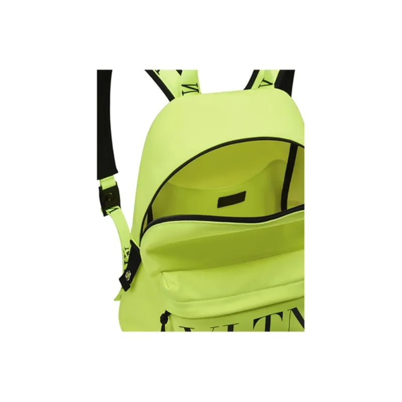 Valentino Nylon Fabric Backpack Men's Neon Green-4