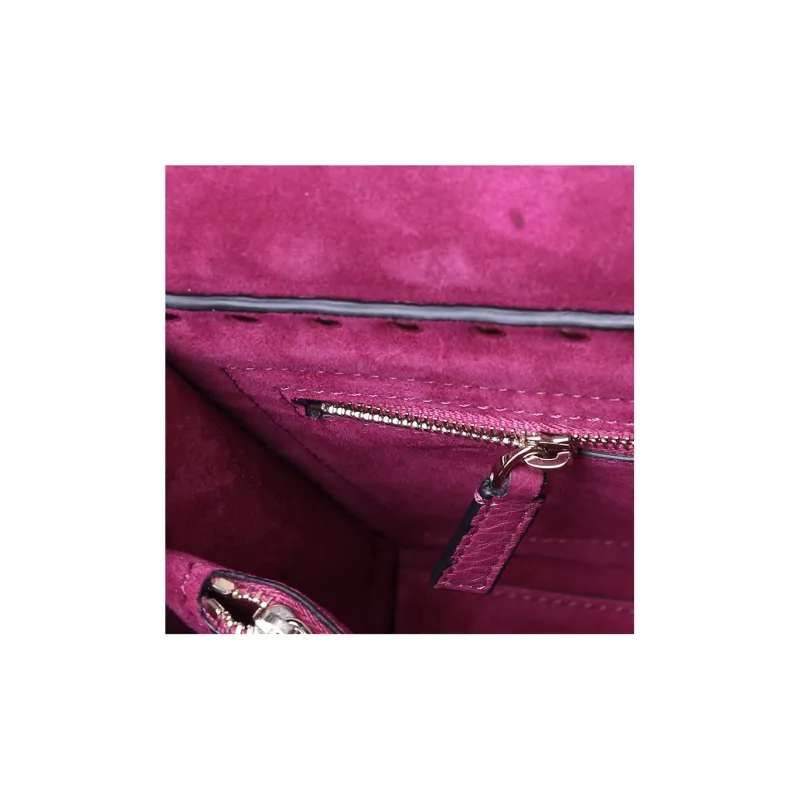 Valentino Leather Handbag Women's Rose Red-4