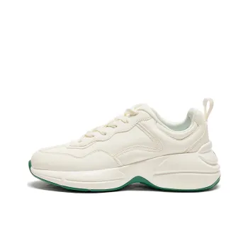 BUFFALO BOUND Anti-Slip Wear-Resistant Low-Top Chunky Sneakers Unisex White Green